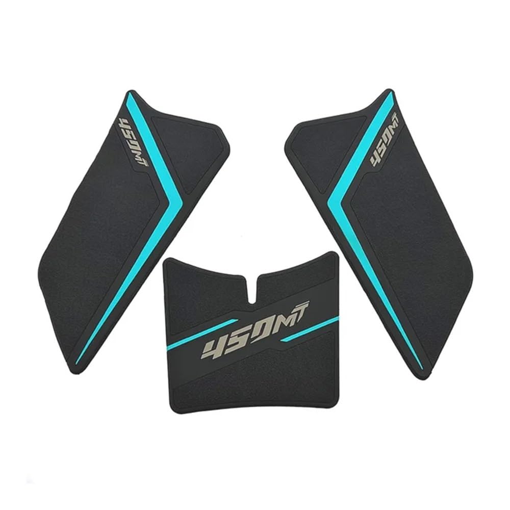 Motorradtankpad Für CF&Moto 450MT 2024 Motorrad Anti Slip Kraftstoff Tank Pad Aufkleber Seite Knie Grip Aufkleber Gummi Protector Pads von YMYYQW