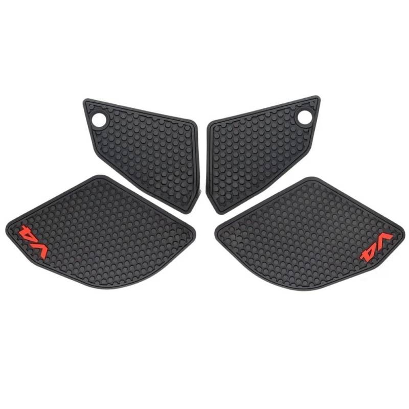 Motorradtankpad Für D&ucati Für Panigale V4 Für Panigale V4S /SP2 2022 Seite Kraftstoff Tank Pad Aufkleber Gummi Aufkleber von YMYYQW