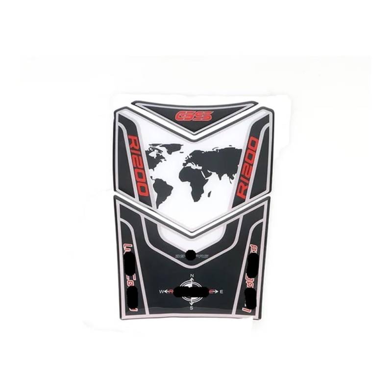 Motorradtankpad Für R1200GS LC ADV Für Abenteuer LC 2004-2020 Motorrad Aufkleber Fisch Knochen Aufkleber Decals von YMYYQW