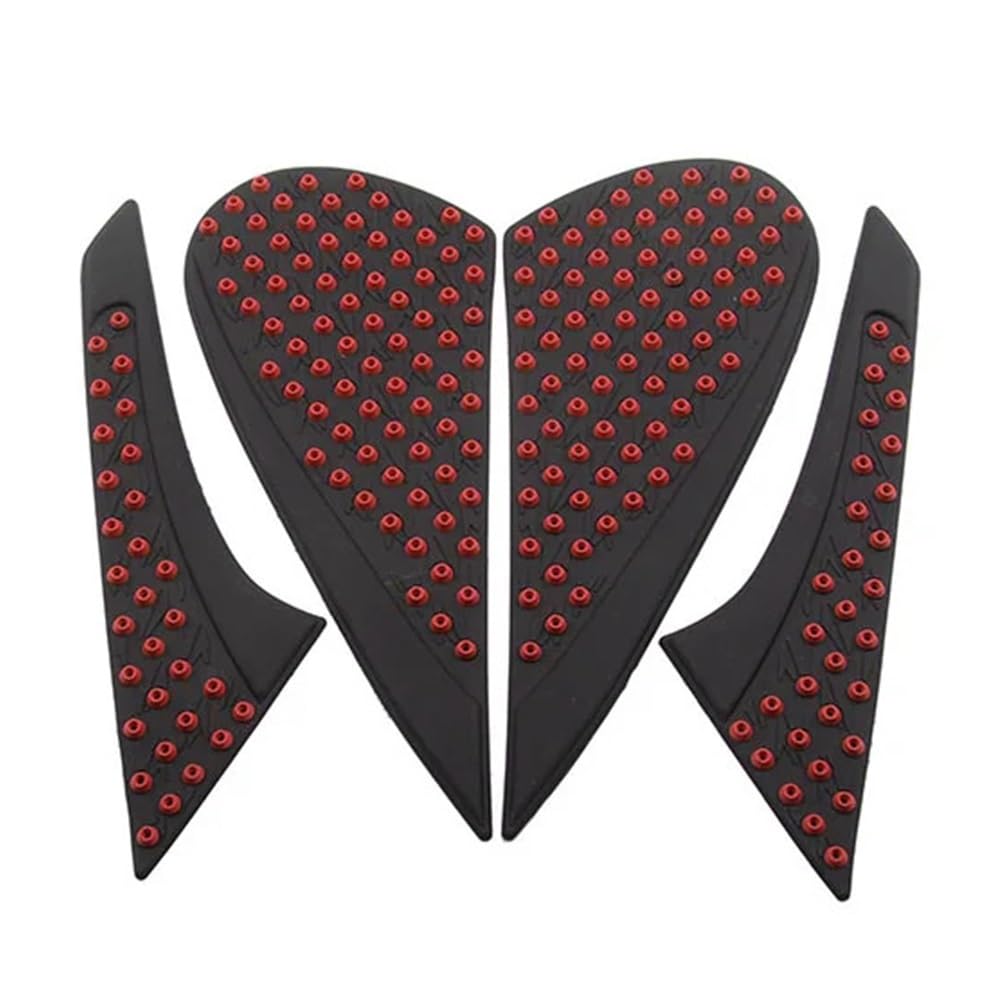 Motorradtankpad Motorrad Kraftstoff Tank Aufkleber Gas Pad Gummi Seite Knie Grip Protector Decals Universal für K&awasaki Z125 Z650 Z750 Z900 Z1000 von YMYYQW