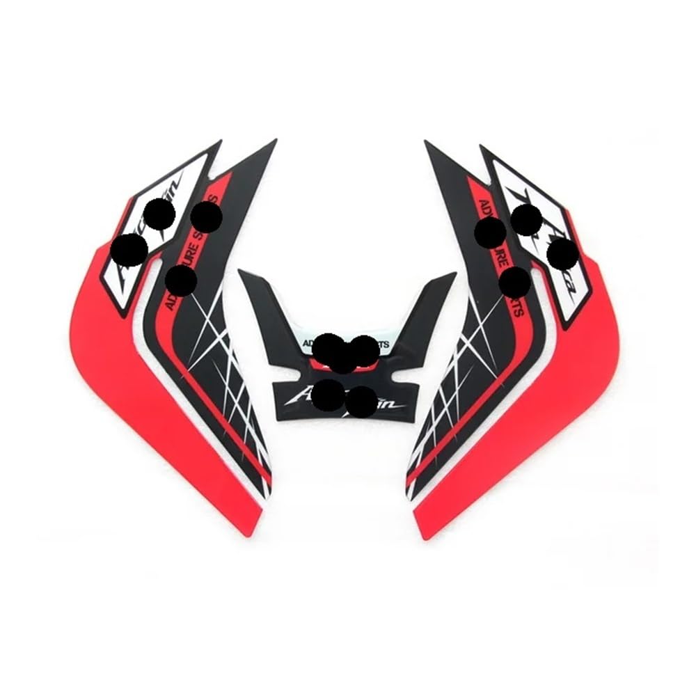 Motorradtankpad Motorrad Tankpad Schutzaufkleber Fischgrätenaufkleber 2 Farben Für CRF1000L CRF1000 L Für Africa Twin 2014-2019 von YMYYQW