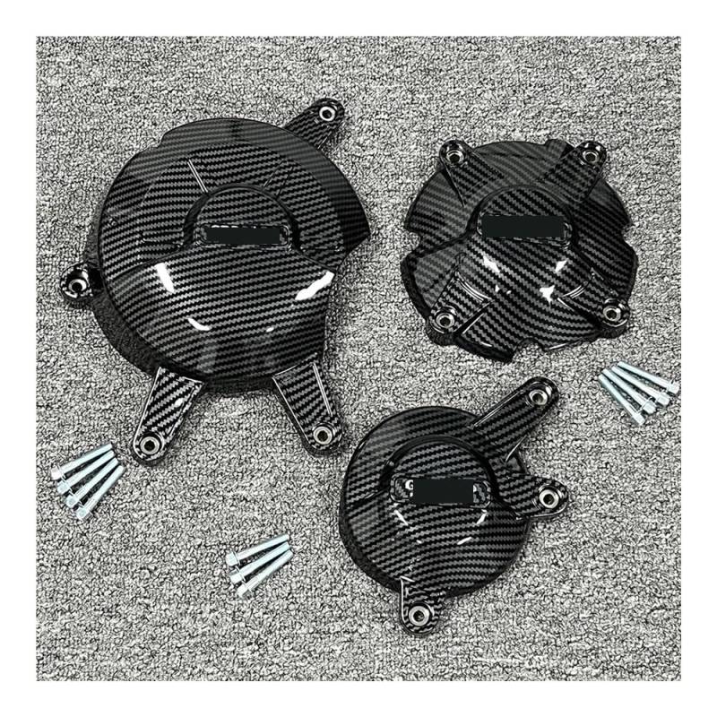 Stator Motorabdeckung Für CB1000R Motorrad-Motorschutz, für CB1000R Motorabdeckungssatz, Carbon Fiber Texture 2018 2019 2020 2021 2022 2023 von YMYYQW