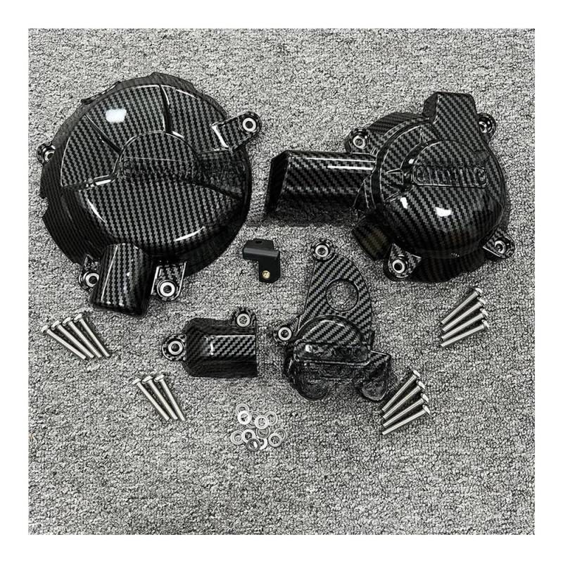 Stator Motorabdeckung Für M1000RR Carbon Faser Druck Motorrad Motor Schutzhülle Für S1000RR 2019-2023 S1000R 2021-2023 M1000R 2023 von YMYYQW