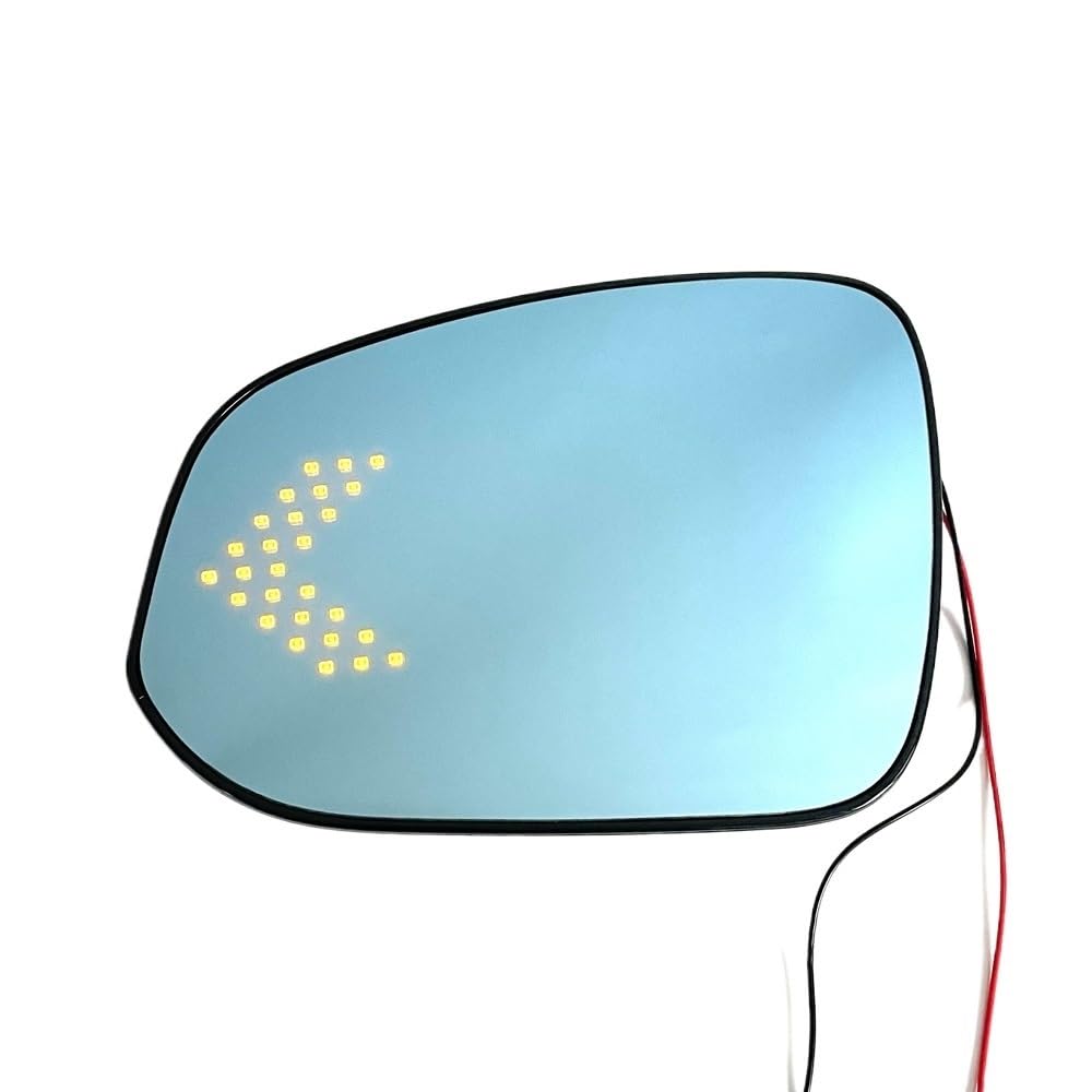 YMYYQW Auto-Seitenspiegel-Linse Auto Konvexen Blau Beheizten Spiegel Mit Blinker Ecke Licht Für Sienna 2021 2022 von YMYYQW