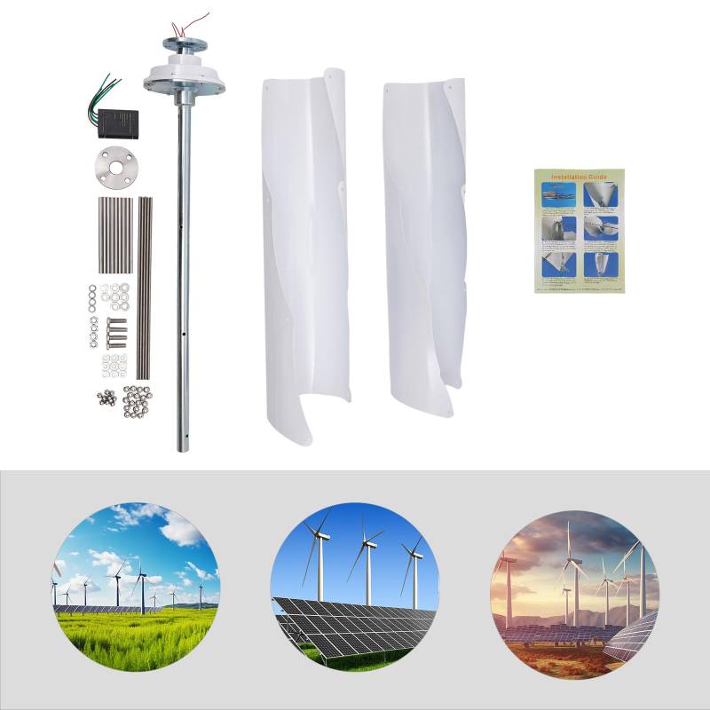 12V Windkraftanlagen 400W Windgenerator Vertikal Wind Turbine Windrad IP65 von YNAADYH