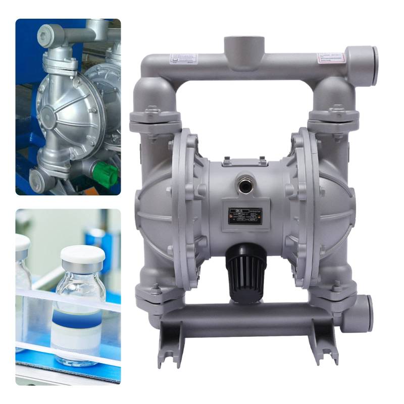 QBK-40L Luft Betriebene Doppel Membran Pumpe Pneumatische 1/2 im Einlass Chemische Membran Pump Membran-pneumatische Transferpumpe für Erdöl, Diesel, Öl-niedrige Viskositätsflüssigkeiten von YNAADYH