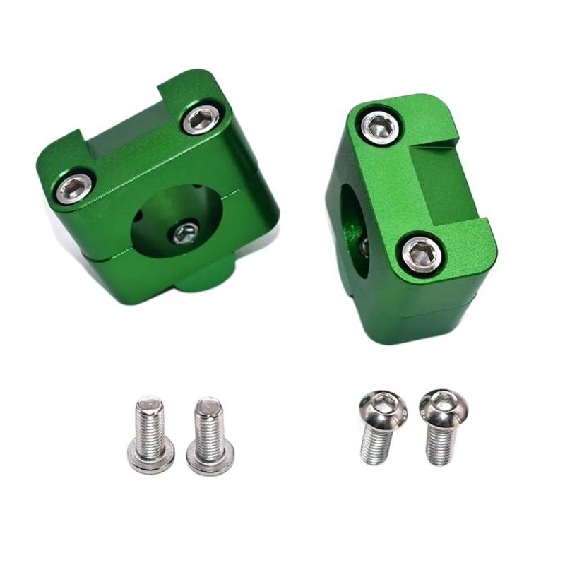 Motorrad Lenker Riser Lenker Fat Bar Riser Mount Clamp Adapter 7/8-1 1/8 Universal Solide Halterungen Für MX Enduro CRF YZF KXF Motorrad von YNGHWU