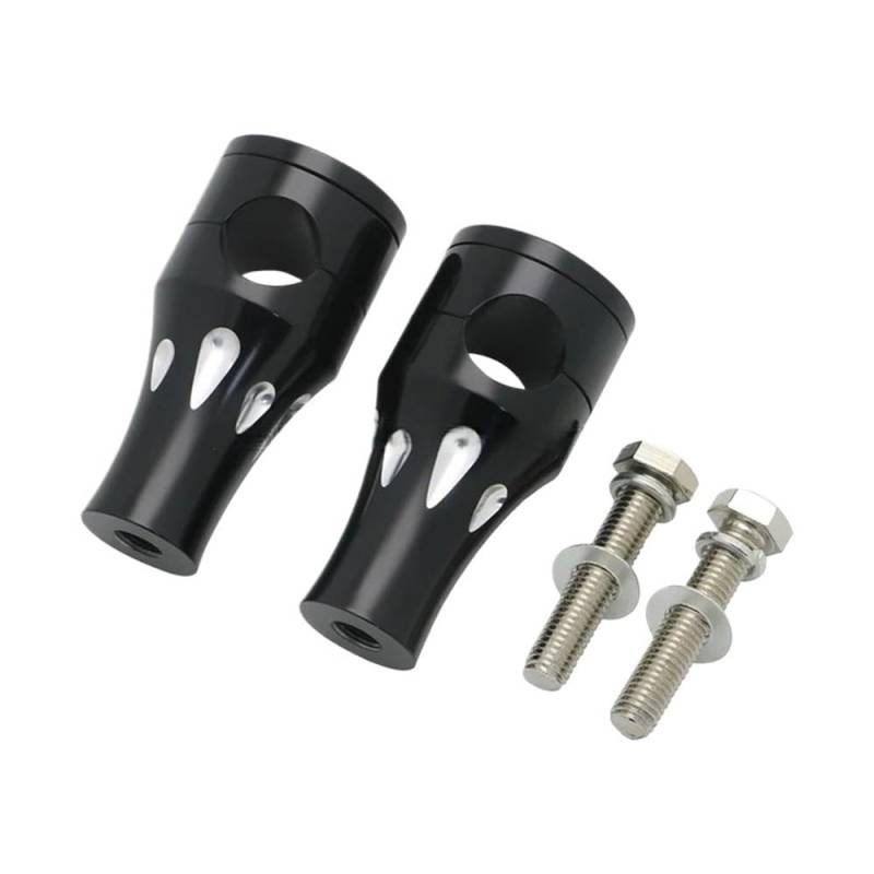 Motorrad Lenker Riser Motorrad Universal 1 "25 MM Lenker Riser Clamp Halterung Für Ha&rley Für Touring Für Dyna Für Sportster Für Yam&aha Für Ka&wasaki von YNGHWU