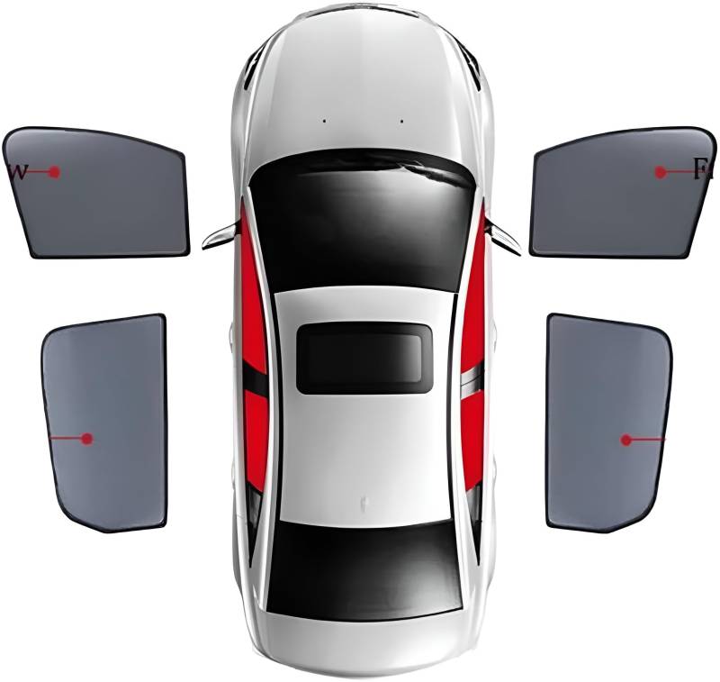 Autofenster Sonnenschutz Für Buick EXCELLE 2018-2023, Visier Windschutzscheibe Rahmen UV-Schutz Hitzeschutz Vorhang,4pcs von YNNBJX