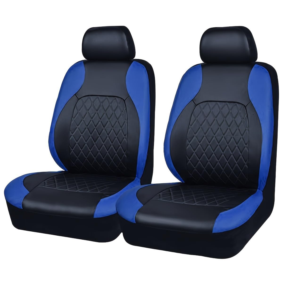 YNNBJX Autositzbezüge Sets für Peugeot 206 CC 2D / 207 CC WD Coupé Cabrio 2001-2015, Auto Sitzbezüge Sitzauflagen Leder Wasserdicht Verschleißfest Zubehör,A/Blue von YNNBJX