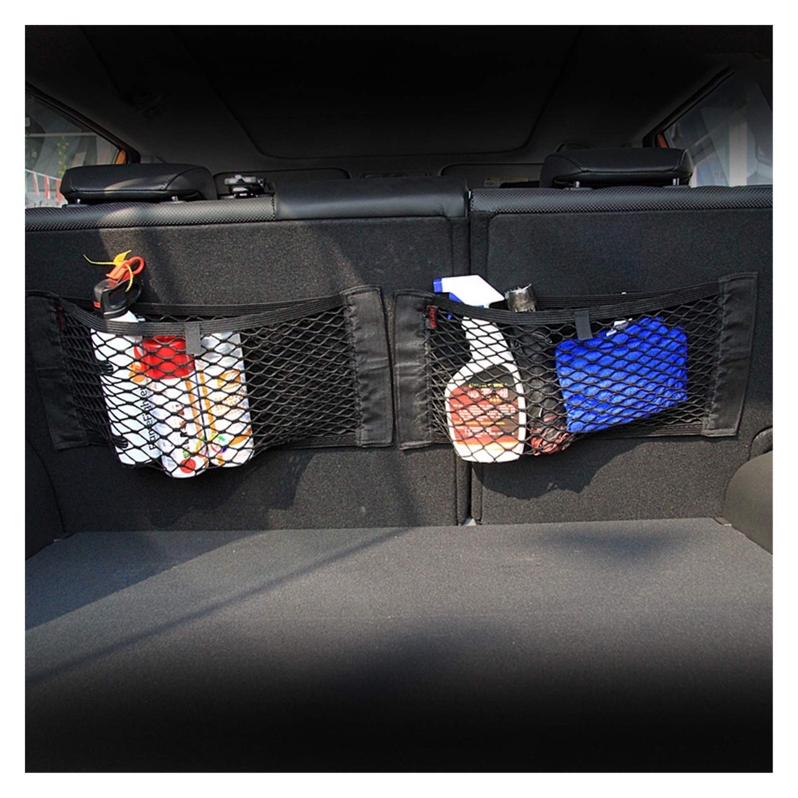 Kofferraum Organizer,Kofferraumtasche Kofferraumkasten Aufbewahrungstasche Net Bag Aufkleber für BMW Zubehör E46 E39 E90 E60 E36 F30 F10 E34 X5 E53 E30 F20 E92 E87 M3 M4 M5 x5 von YNZUNMY