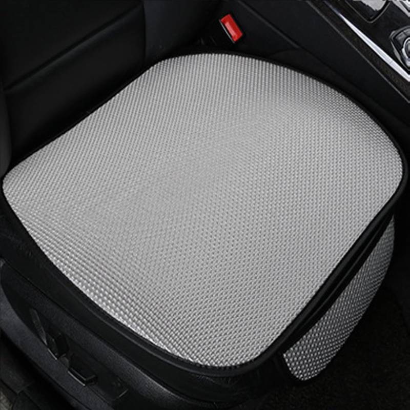 Non-slip Car Seat Pad for Summer Breathable and Refreshing, Breathable & Anti-Slip Cotton Car Seat Covers for Summer Heat, Universal Bottom Seat Covers for Cars of Front Seats (Gray,Front Seat) von YODAOLI