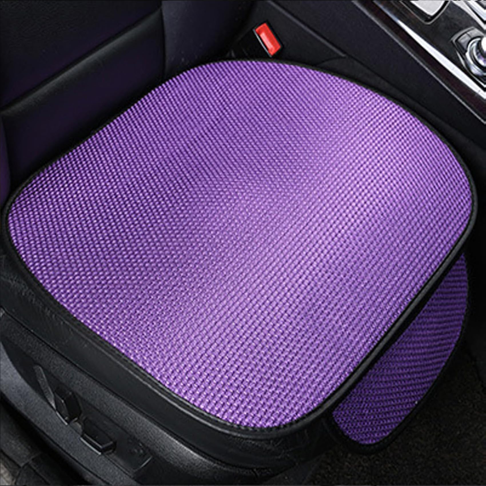 Non-slip Car Seat Pad for Summer Breathable and Refreshing, Breathable & Anti-Slip Cotton Car Seat Covers for Summer Heat, Universal Bottom Seat Covers for Cars of Front Seats (Purple,Front Seat) von YODAOLI
