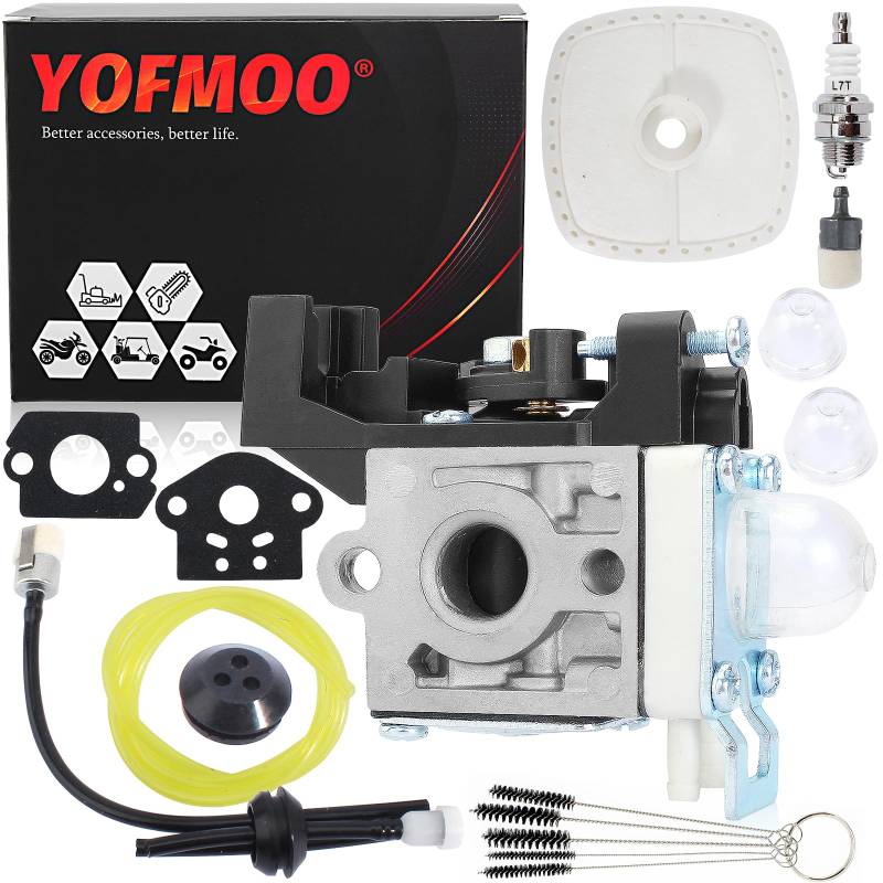 YOFMOO Vergaser-Kit kompatibel für Zama RB-K94 Echo SRM-225 SRM-225i SRM-265 SRM-265ES A021001690 Trimmer Freischneider SRM225 SRM225i SRM265 SRM265ES Motorsense Rasenmäher Kettensäge Vergaser von YOFMOO