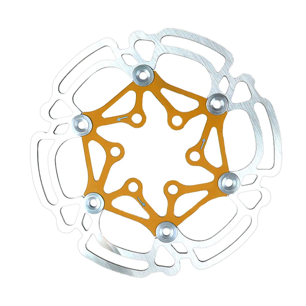 140 mm Scheibenbremse mit 6 Schrauben, Edelstahl, für Rennrad, Mountainbike, Fahrradzubehör von YOGOTEU
