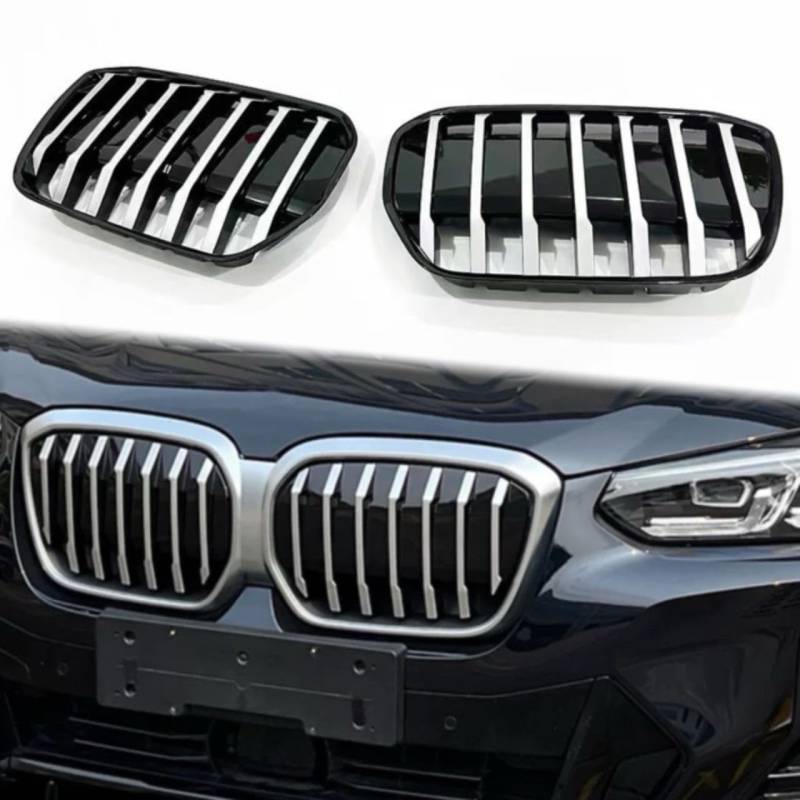 Auto Front Versicherungsgitter für BMW iX3 Electric 2021-2024, Kühlergrill Auto-Frontgrill Styling Zubehör Dauerhaft Grill von YOINT