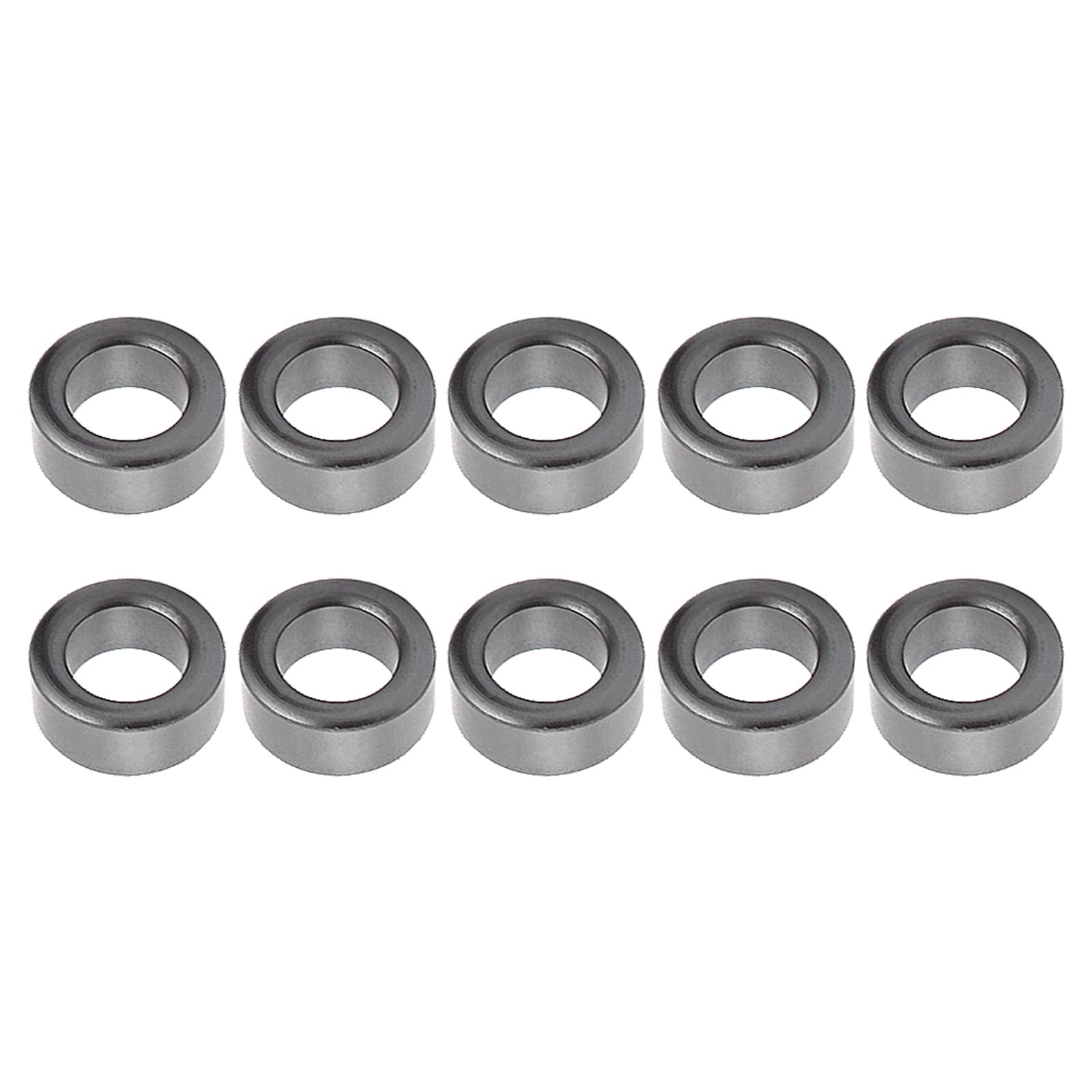 YOKIVE 10 Stück Toroid-Ferritkern, Leistungstransformator-Ferrit-Toroidkerne, Unterdrückung von Störungen, gut für Induktivitätsspulen (Dunkelgrau, 22,5 x 13,5 x 10 mm) von YOKIVE