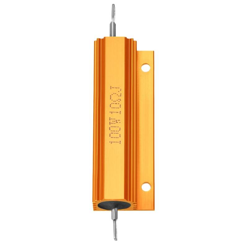 YOKIVE Aluminium Gehäuse Widerstand Büro LED Konverter Ersatz Drahtgewickelter Widerstand Ideal für Alltag Verwenden (Gold 100W 10 Ohm) von YOKIVE