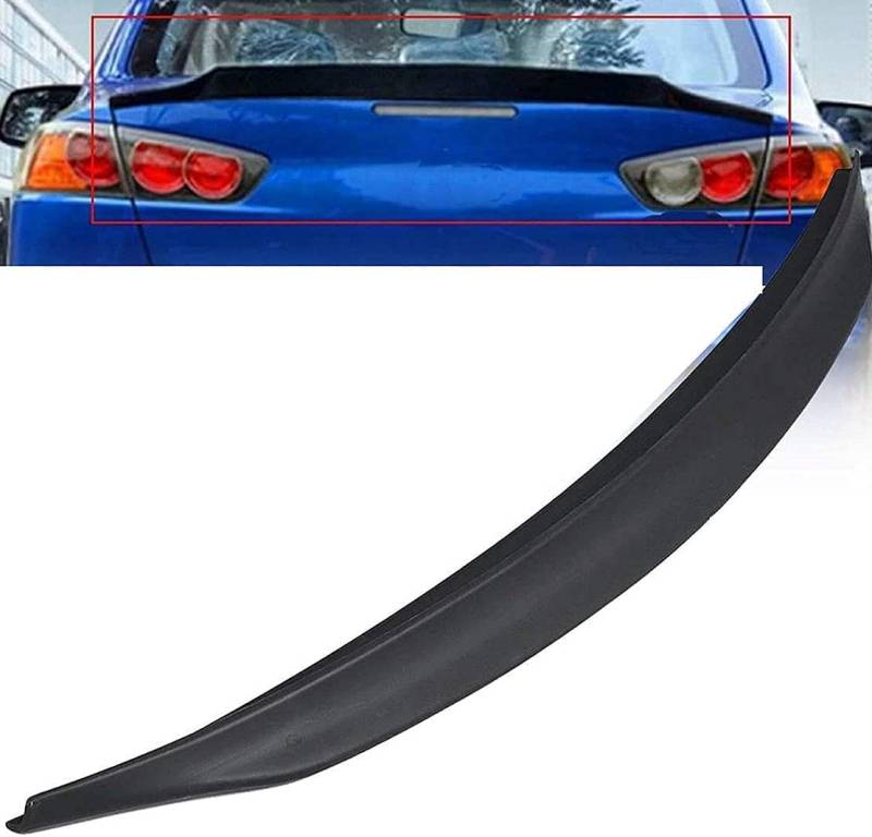 Auto-Spoiler-Heck für Mitsubishi Lancer Evo X 10 2008-2012, Hecklippen-Stoßstangenschutz,Fahrzeugstabilitäts-Heckdekoration, Kofferraum-Heckflügel von YOLIAN