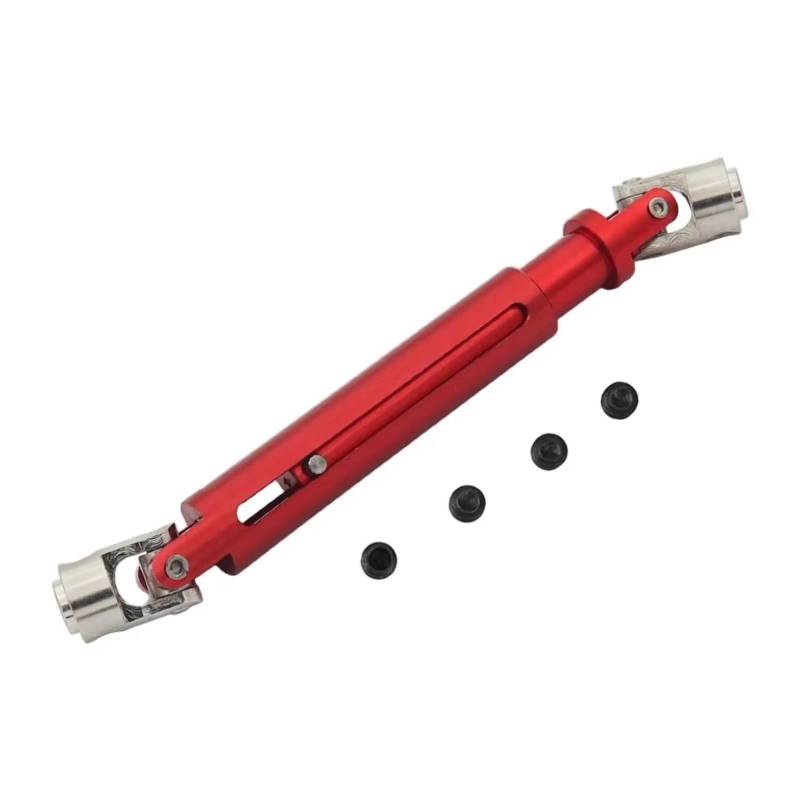 YONMFRDS RC Autoteile Für Axial Für SCX10 AX10 Für Tamiya CC01 D90 TF2 1/10 1 Pcs Aluminium Antriebswelle Joint CVD Teile 103-150mm RC Für Rock Crawler(Red) von YONMFRDS