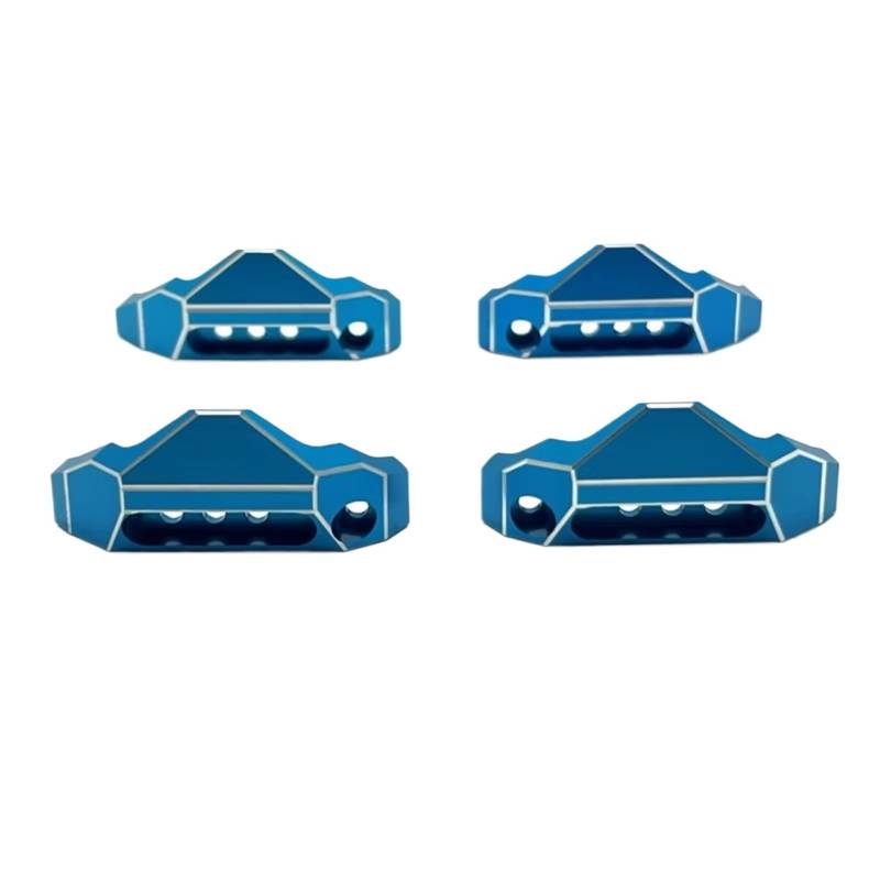 YONMFRDS RC Autoteile Für MJX 10208 1/10 Metall-Stoßdämpfer-Schutzset RC-Auto-Upgrade-Teile Zubehör Fernbedienung Auto-Ersatzteile(Blue) von YONMFRDS