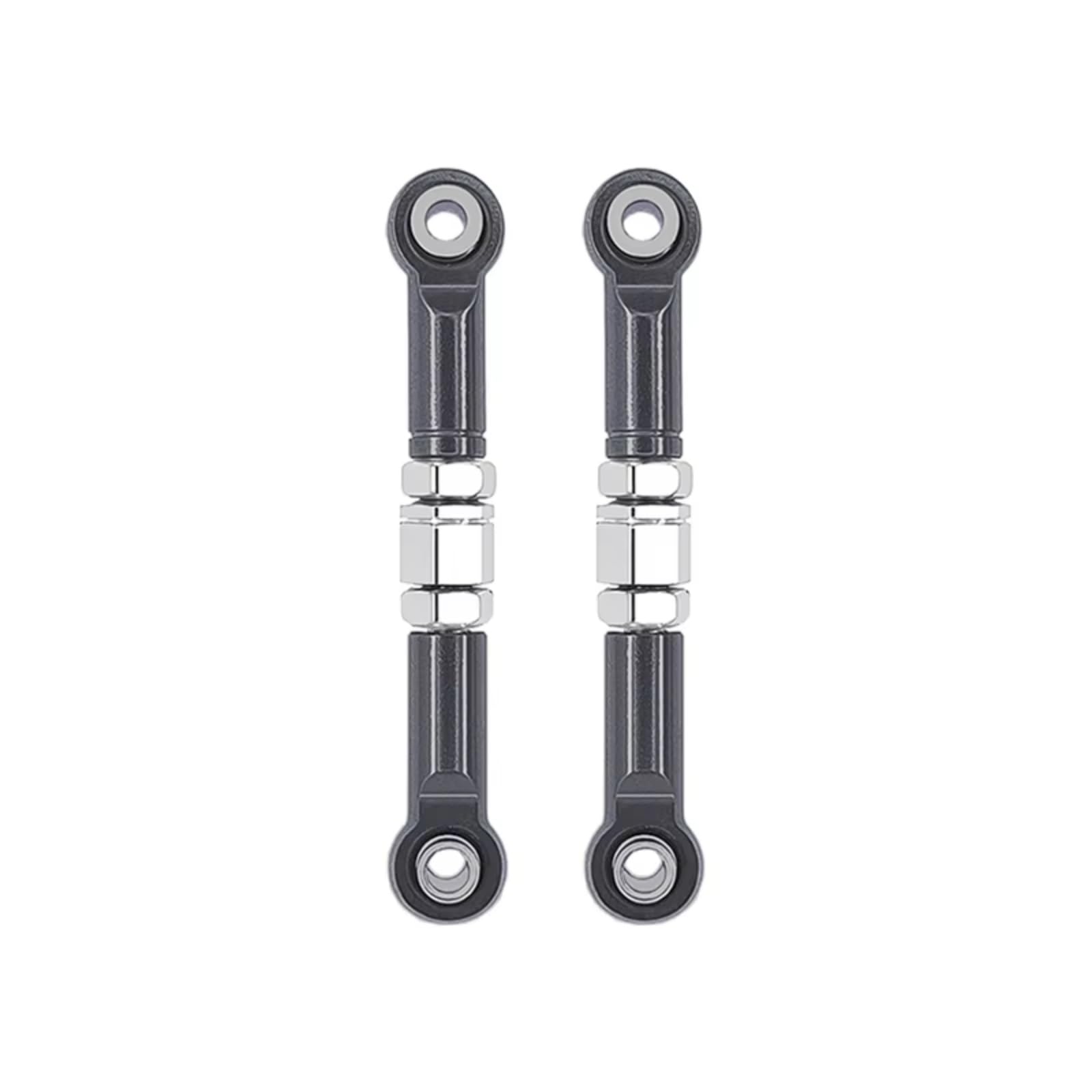 YONMFRDS RC Autoteile Für MJX Für H16 16207 16208 16209 16210 1/16 2 Stücke Metall Front Steering Rod Lenkung Links RC Auto Upgrades Teile Zubehör(Gray) von YONMFRDS