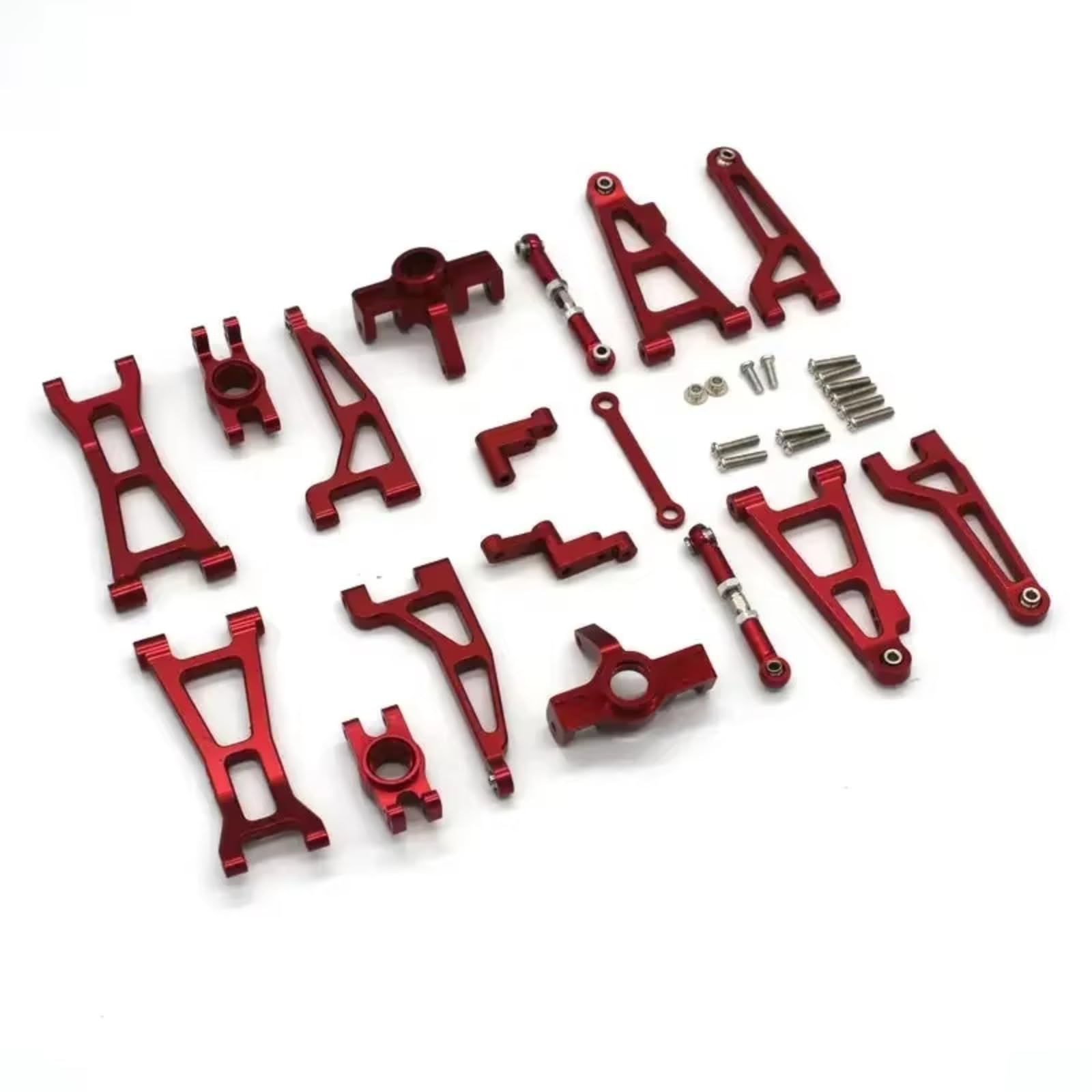 YONMFRDS RC Autoteile Für MJX Für H16 16207 16208 16209 16210 1/16 Arm Lenkung Komponenten Lenkung Block RC Auto Upgrades Teile Vorne Hinten Zubehör(Red) von YONMFRDS