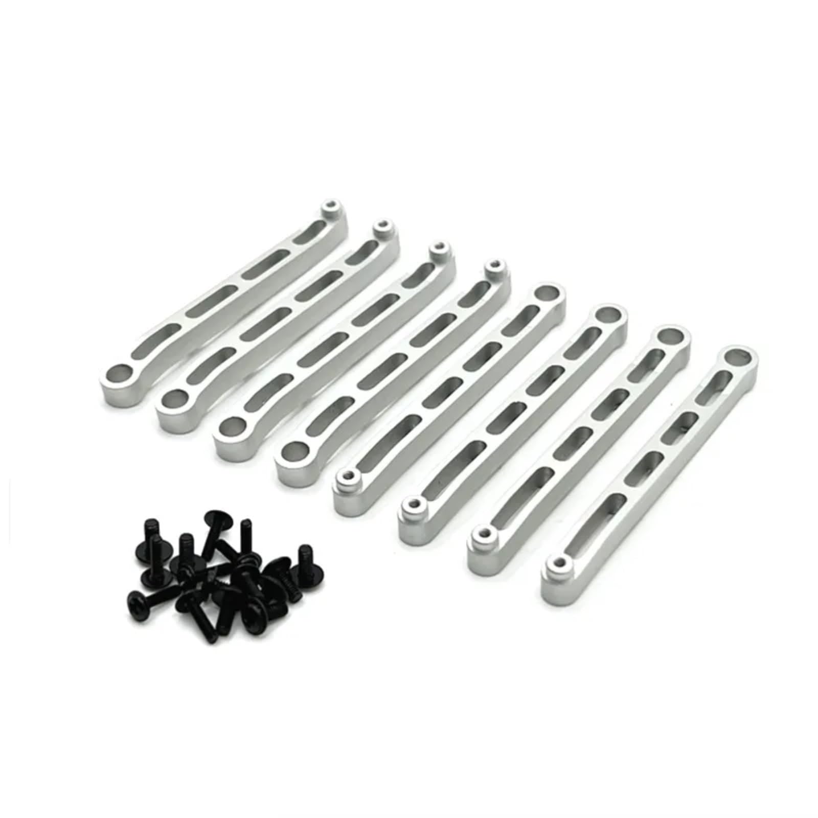 YONMFRDS RC Autoteile Für MN Für MN78 1/12 RC Auto Upgrade Ersatz DIY Teile Metall Für Chassis Befestigungs Stange Suspension Linkage RC Auto Geändert Zubehör(Silver) von YONMFRDS