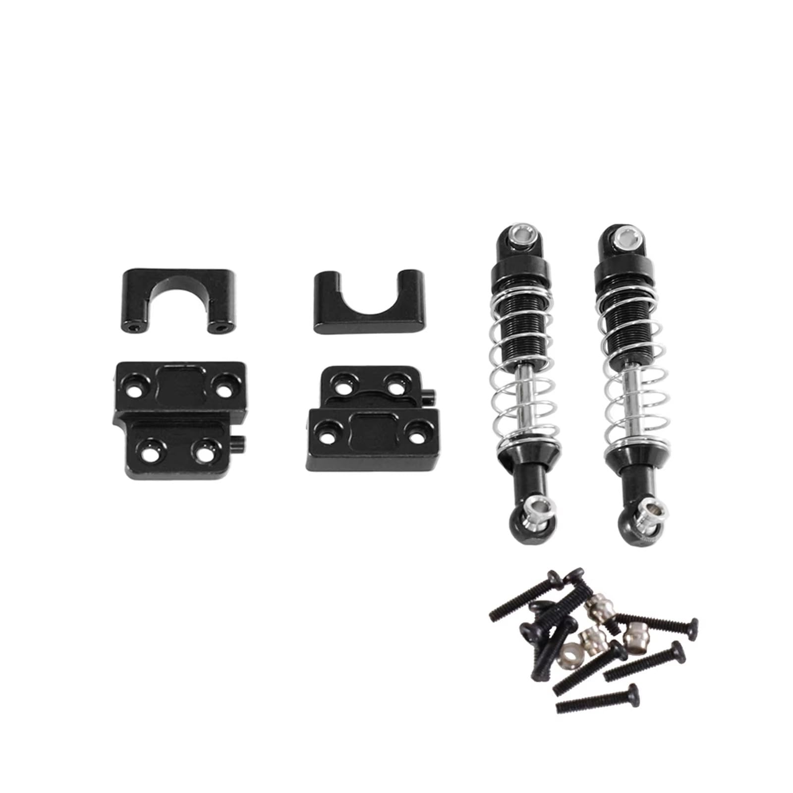 YONMFRDS RC Autoteile Für MN Für MN82 LC79 1/12 RC Auto Metall Hinterachse Befestigungsteile Hinterer Stoßdämpfer Upgrade Zubehör Ersatzteile(Black) von YONMFRDS