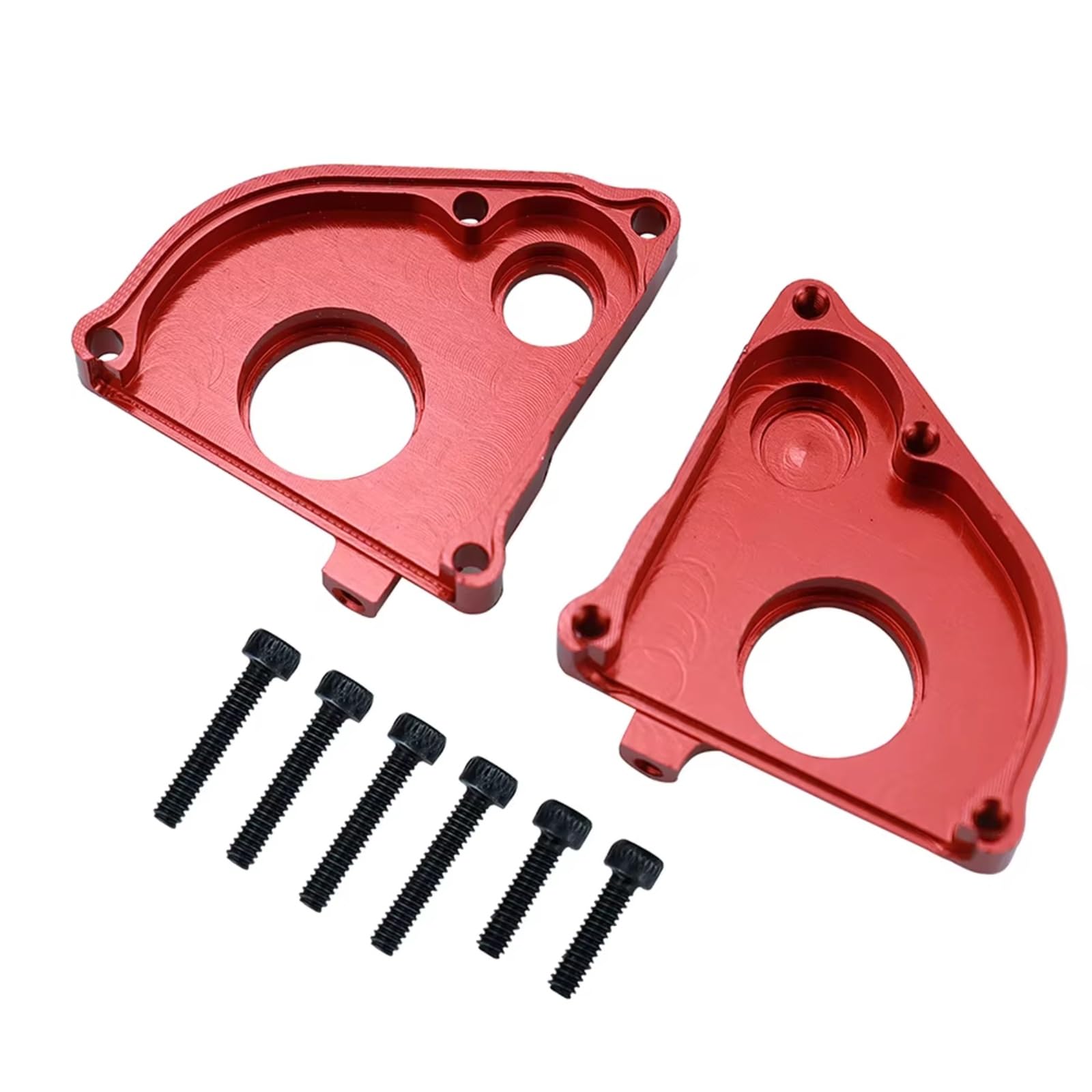 YONMFRDS RC Autoteile Für SCX24 Für Gladiator Für Bronco C10 Für JLU Für Deadbolt 1/24 1-teiliges Metall-Zwischengetriebegehäuse Upgrade-Gehäuse RC-Autozubehör(Red) von YONMFRDS