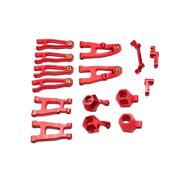 YONMFRDS RC Autoteile Für SG1603 Für SG1604 UD1601 UD1602 UD1603 1/16 Metall Vorne Und Hinten Für Schaukel Arm Lenkung Cup Set RC Auto Upgrades Teile(Red) von YONMFRDS