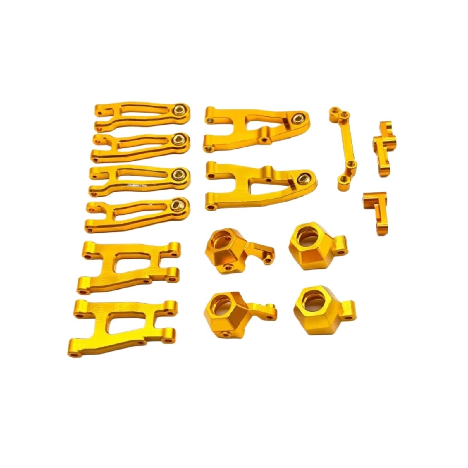 YONMFRDS RC Autoteile Für SG1603 Für SG1604 UD1601 UD1602 UD1603 1/16 Metall Vorne Und Hinten Für Schaukel Arm Lenkung Cup Set RC Auto Upgrades Teile(Yellow) von YONMFRDS