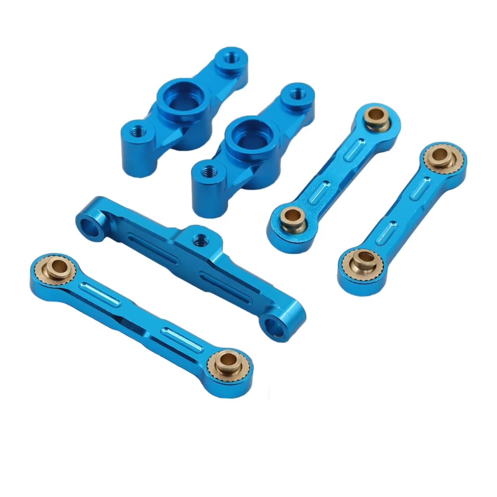 YONMFRDS RC Autoteile Für Tamiya Für TT-02 Für TT-02D 1/10 RC Drift Autoteile Metallkugellager Kurbellenkung Verbindungssatz Ersatzteile(Blue) von YONMFRDS