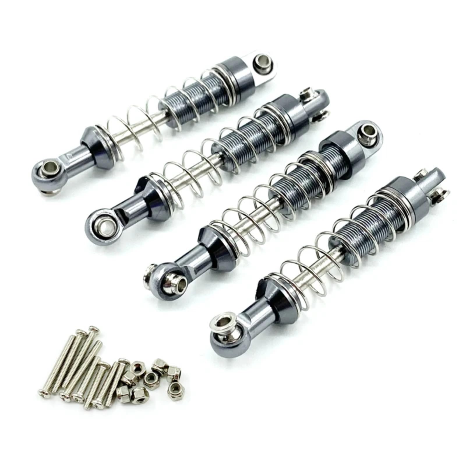 YONMFRDS RC Autoteile Für WPL C14 C24 C34 Für MN D90 D91 D96 D99 D99S Für MN90 Für MN98 Für MN99S Metall Stoßdämpfer Upgrade Teile RC Auto Geändert Zubehör(Grey) von YONMFRDS