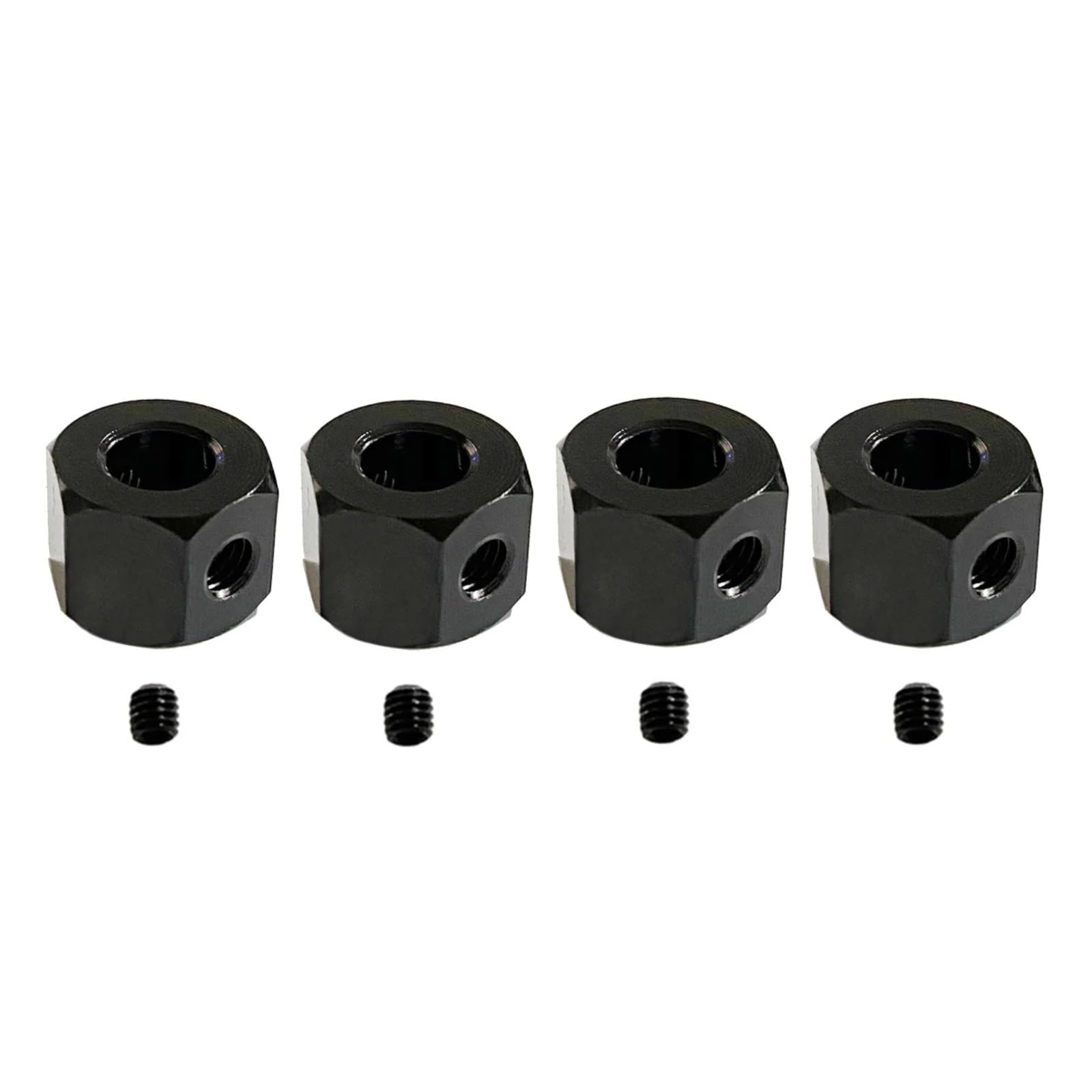 YONMFRDS RC Autoteile Für WPL D12 C14 C24 C34 C44 B14 B24 B16 B36 Für MN D90 Für MN98 Für MN99S RC Auto 5mm Bis 12mm Metall Combiner Rad Hex Hub Adapter Koppler Upgrade Teile(Black) von YONMFRDS