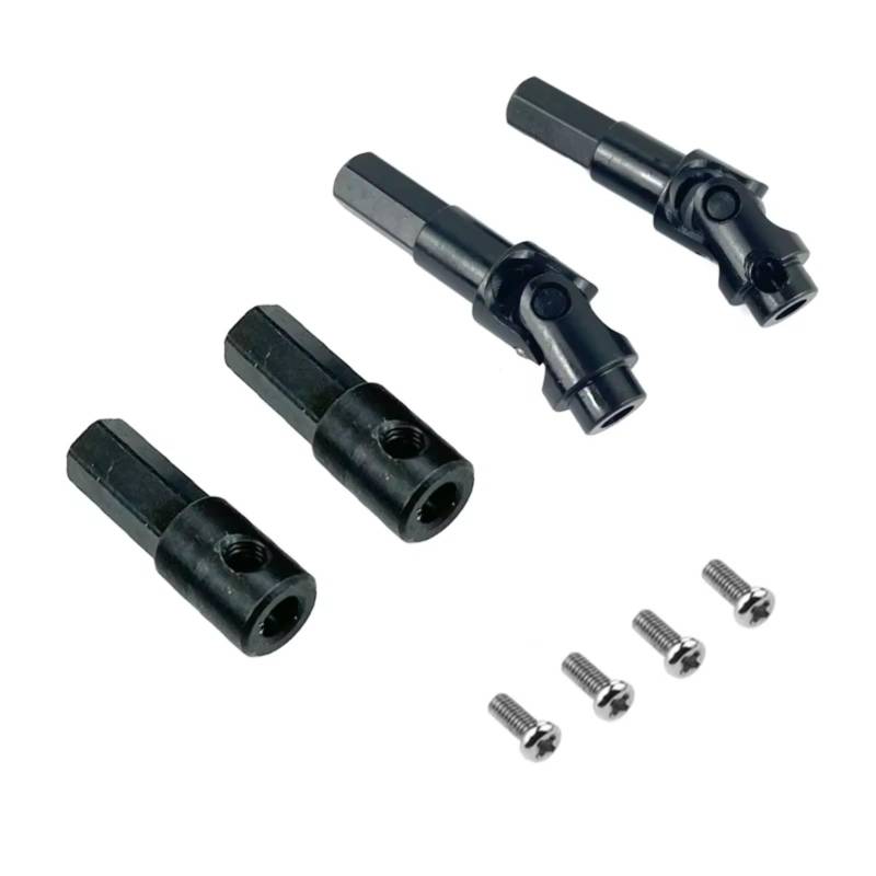 YONMFRDS RC Autoteile Für WPL Für C14 Für C24 Für C34 Für B14 Für B24 Für B36 RC Auto Upgrade Teile 4 Pcs Metall Vorderachse Antriebswelle Hinterachswelle von YONMFRDS