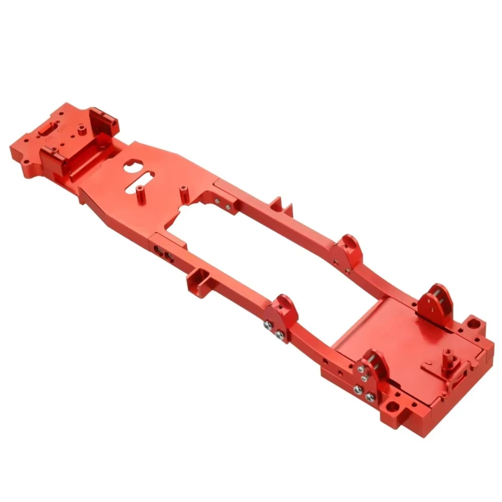 YONMFRDS RC Autoteile Für WPL Für D12 1/10 Metall RC -Karosserie Für Chassis Frame Kit Zubehör Ersatz Fits RC Car DIY Truck Car Upgrade Teile R604s(Red) von YONMFRDS