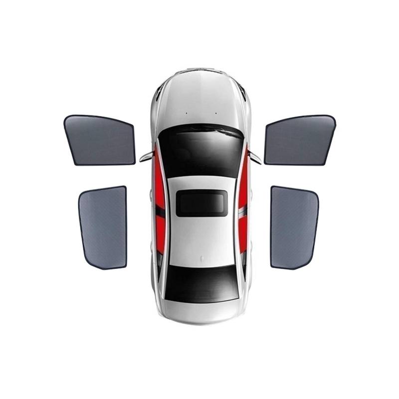 YOPMNHGD Für Citroen C4 Picasso (7 Sitze) 2017-heute,Magnetic Special Curtain Window Sunshade Mesh Shade Jalousie Vollständig Abgedeckt(4 Doors Window) von YOPMNHGD