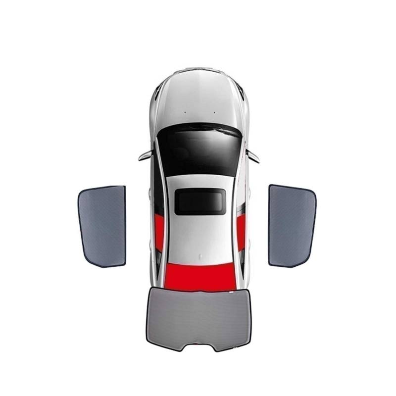 YOPMNHGD Für Citroen C4 Picasso (7 Sitze) 2017-heute,Magnetic Special Curtain Window Sunshade Mesh Shade Jalousie Vollständig Abgedeckt(Rear 3 Windows) von YOPMNHGD