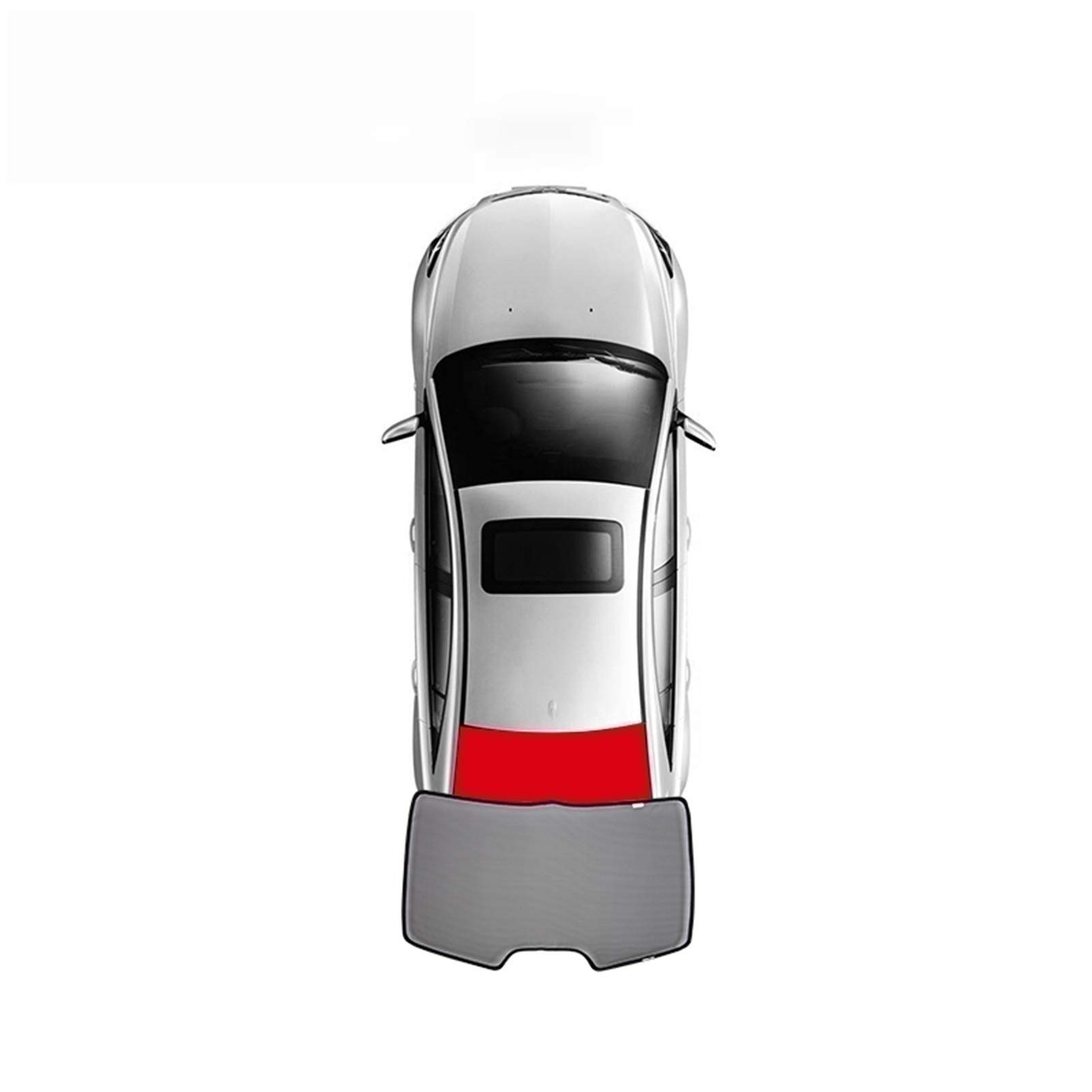 YOPMNHGD Für Citroen C4 Picasso (7 Sitze) 2017-heute,Magnetic Special Curtain Window Sunshade Mesh Shade Jalousie Vollständig Abgedeckt(Rear Windshield) von YOPMNHGD