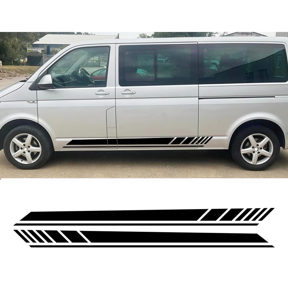 Autoaufkleber, für VW Transporter T4 T5 T6 Wohnmobil, Lange Streifen, Seitengrafiken, Vinyl-Aufkleber, Auto-Tuning-Zubehör von YORUVA