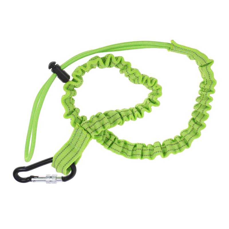 YOSADIER 3 Stück Werkzeugband Karabinerleine Lanyard-Kabel Werkzeughaltebänder Hochleistungs-werkzeugbänder Sicherheitsleine Einziehbares Sicherheitsseil Werkzeug-lanyards Nylon Light Green von YOSADIER