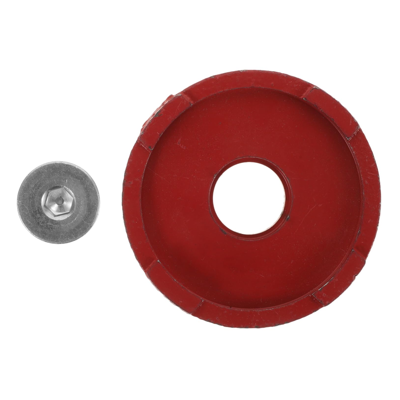 YOSADIER Hydraulische Heber Hydraulischer Wagenheberständer Hydraulische Wagenheberständer Hydraulische Wagenhebermatte Hydraulischer Wagenheber-pad-Adapter Bodenheberauflage Rot Stahl von YOSADIER