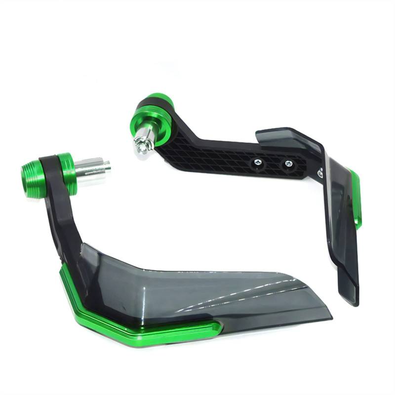 Motorrad Handschutz Für Kawasaki Z900 Z1000/SX Z750 Z400 ER6N ER6F Z900RS Motorrad Zubehör Handschutz Schild Hand Schutzfolie Windschutzscheibe (Farbe : Green) von LUXSZR