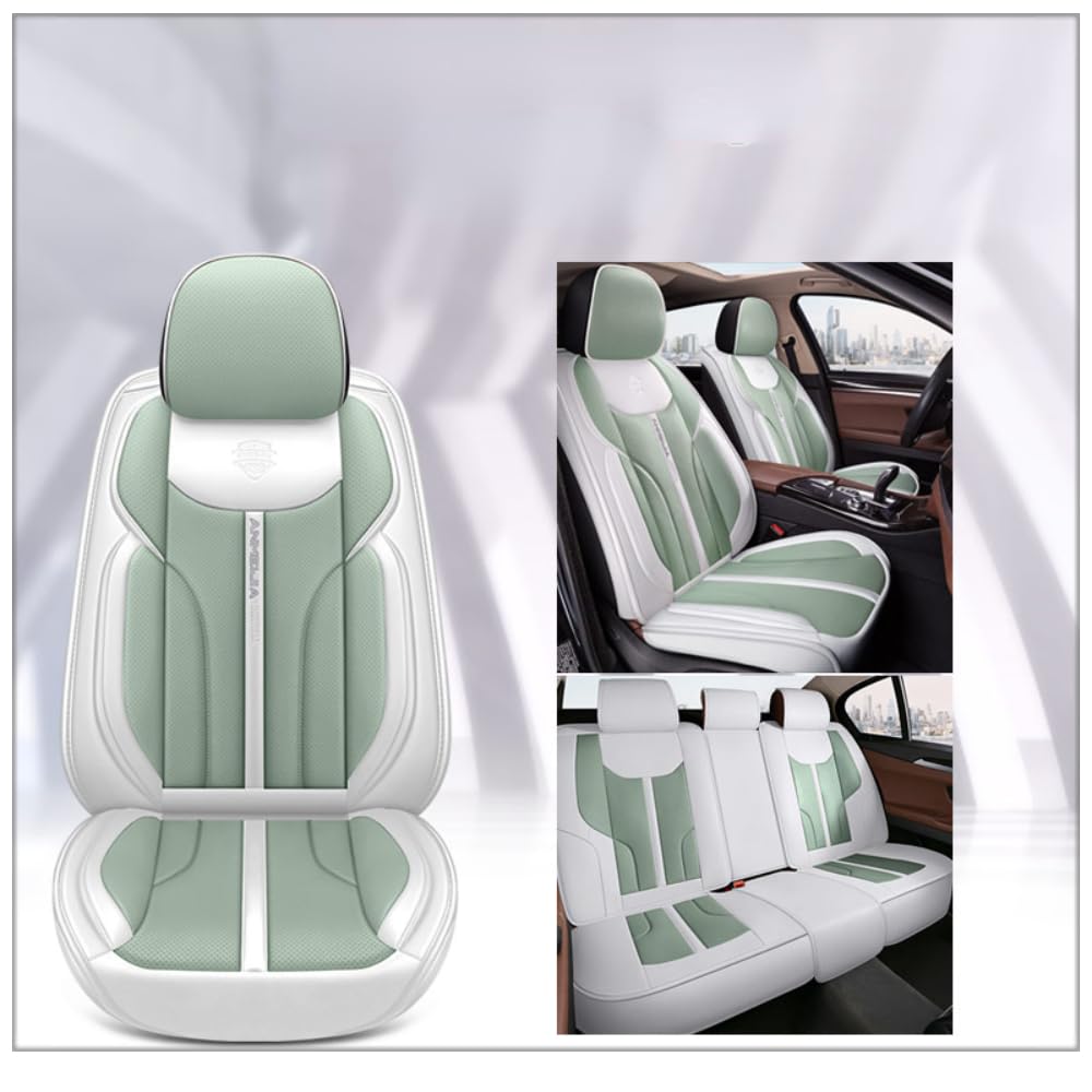 YOUFOX Sitzbezüge Auto Autositzbezüge Universal Set für Volkswagen Lupo/Jetta Limousine/Jetta Wagon/ID.5/ID.4/ID.3/GTI/Golf SV/Golf Sportsvan Auto Zubehör、Grün von YOUFOX