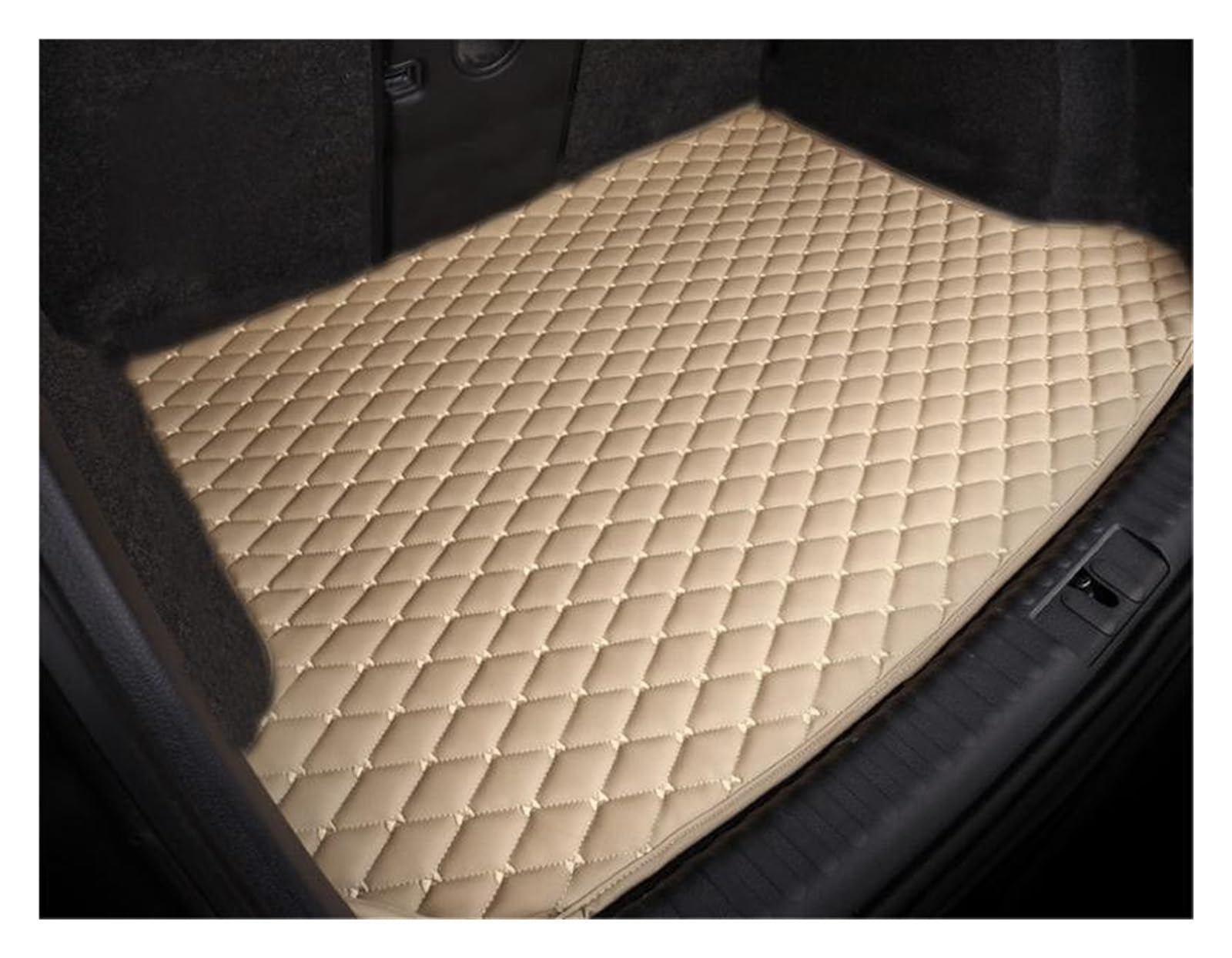 Auto Kofferraummatten Für Panamera 2010 2011 2012 2013 2014 2015 2016 Kofferraummatte Cargo-Liner Teppich Innenausstattung Abdeckung Kofferraumwanne(Beige) von YOUKEJNM