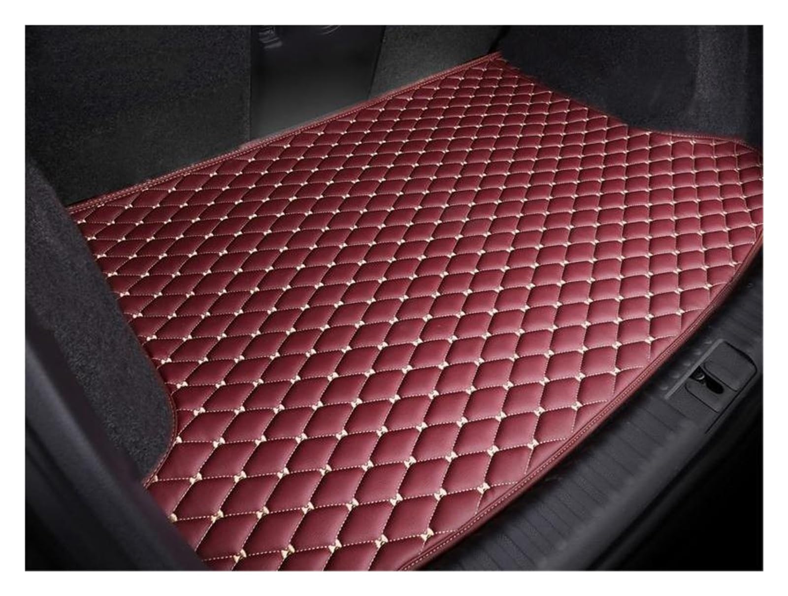 Auto Kofferraummatten Für Panamera 2010 2011 2012 2013 2014 2015 2016 Kofferraummatte Cargo-Liner Teppich Innenausstattung Abdeckung Kofferraumwanne(Wind Red) von YOUKEJNM