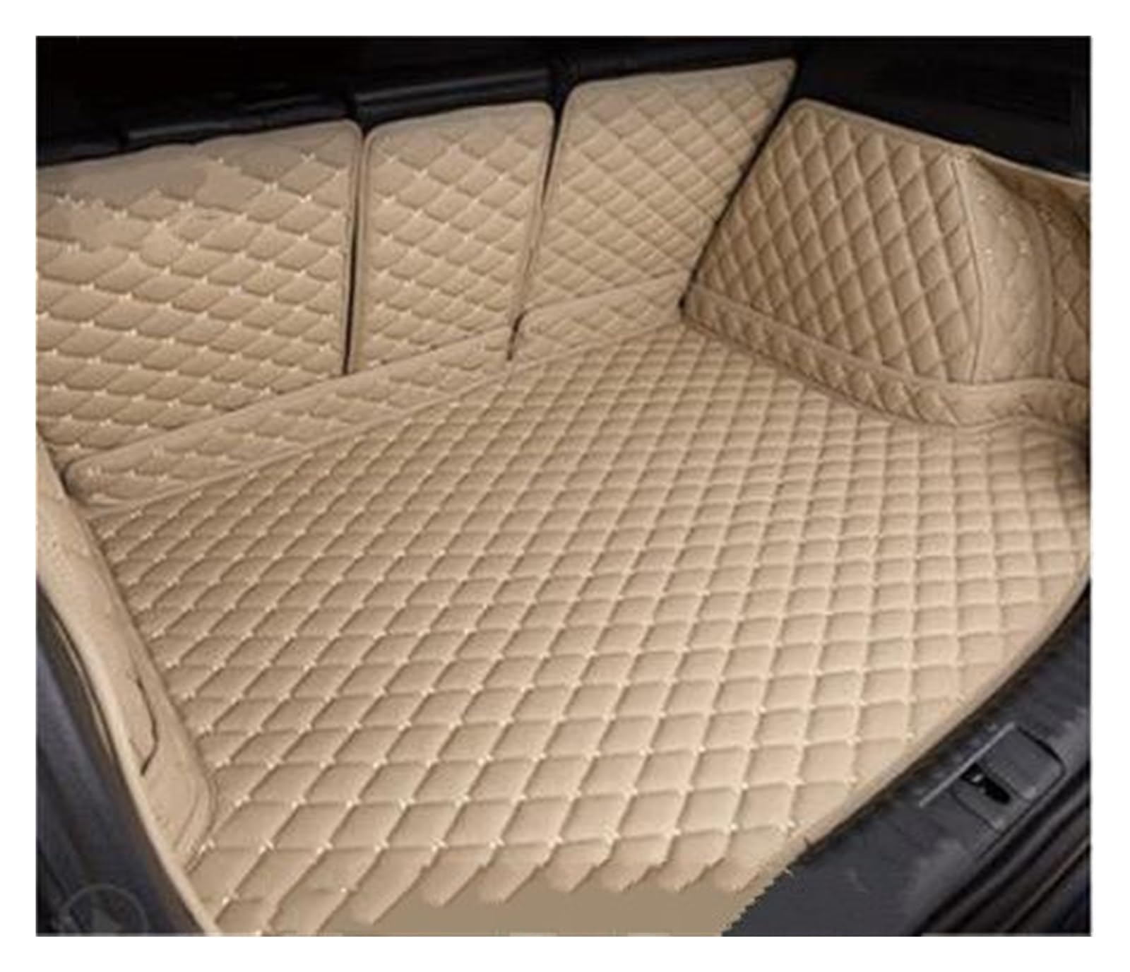 Auto Kofferraummatten Kofferraummatten Teppiche Autozubehör Auto Cargo Liner Für Kia Für Sorento 5 Sitze 2015 2016 2017 2018 2019 Kofferraumwanne(Beige) von YOUKEJNM