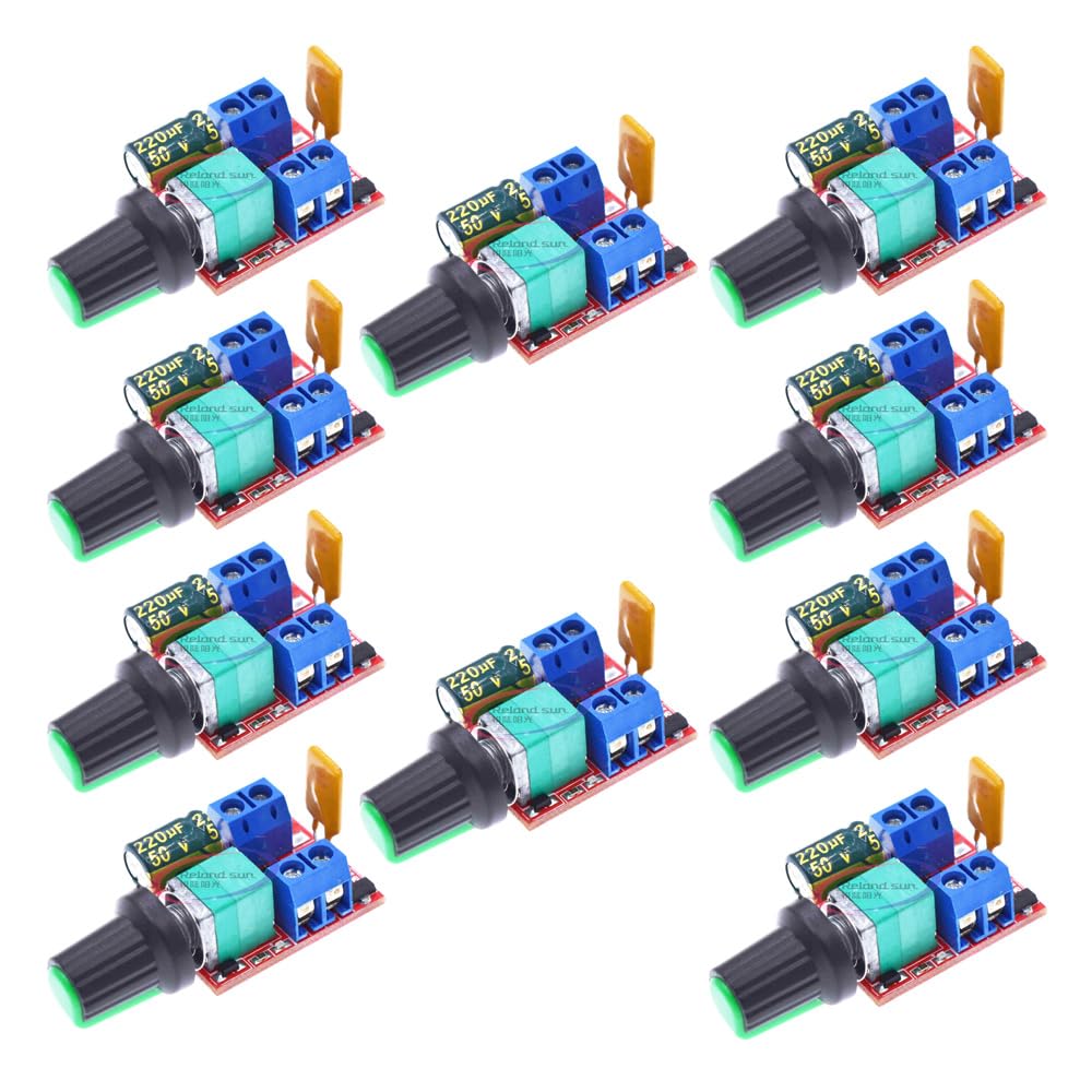 10PCS Mini DC Motor PWM Speed Controller 3V 6V 12V 24V 35V Speed Control Switch Dimmer 5A von YOURRYONG DE