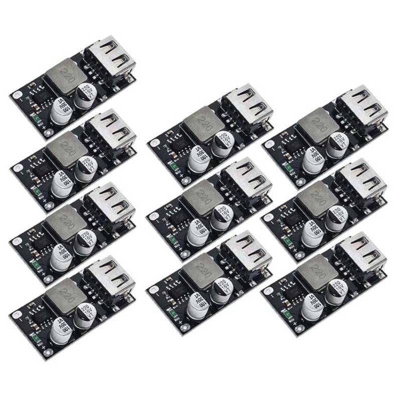 10Pcs USB Buck Module DC-DC Converter 6-32V to 5V Support Common protocols QC2.0 QC3.0 von YOURRYONG DE